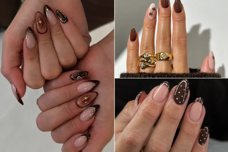 Brown fall nail