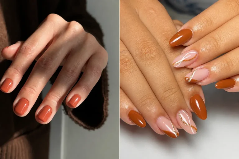 terracotta fall nails