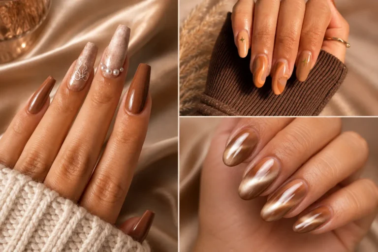 Caramel Latte Nails The Cozy Neutral Manicure Trend You’ll Love Caramel Latte Nails