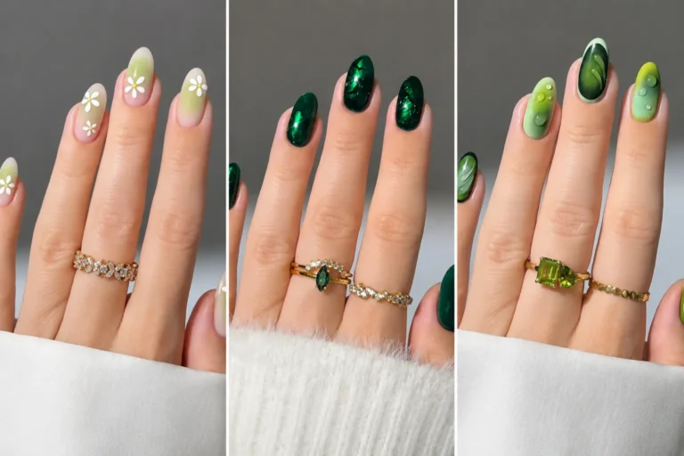 Forest Green Nails