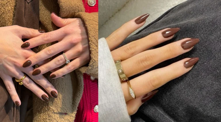 Chocolate Brown Nails Trendy Designs for Short and Long Nails