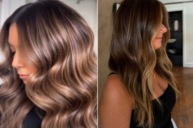 fall hair ideas for brunettes highlights