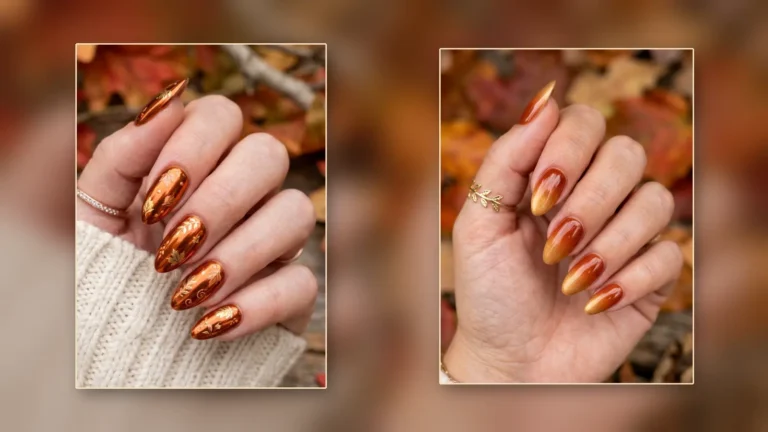 Pumpkin Spice Nails