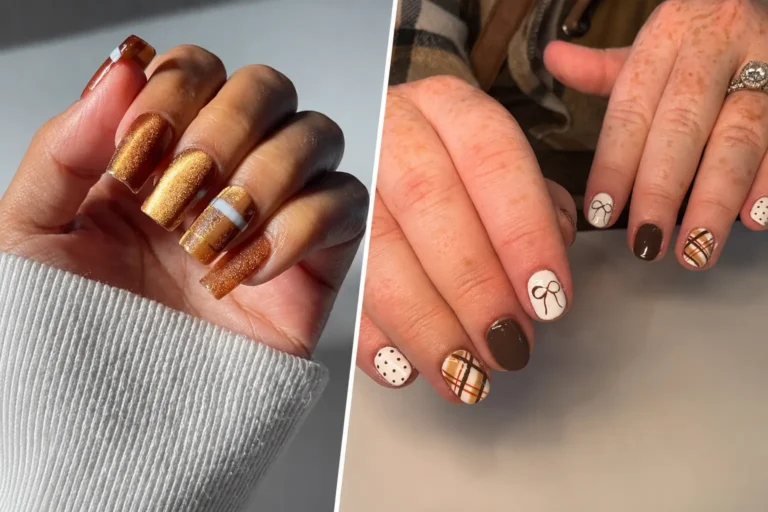 Gorgeous Plaid Fall Nails for the Perfect Autumn Manicure Plaid Fall Nails